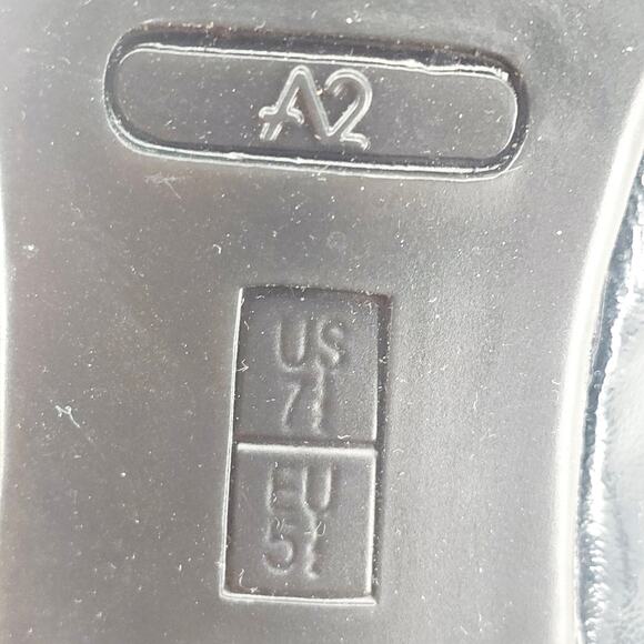 Aerosoles A2 Big Ben Black Pumps High Heel Platform Peep Toe Shoe Size 7.5 - Picture 7 of 9